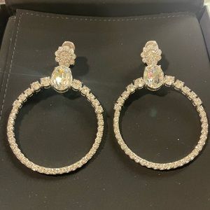 COPY - Authentic Miumiu crystal hoop earrings/ear clips
